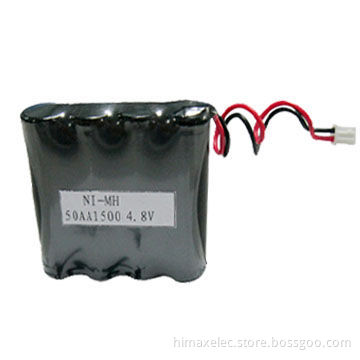 Hot-sales AA Battery Packs, 4.8V NiMH 1,500mAh for Cordless Phone